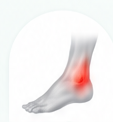 Foot and ankle pain illustration